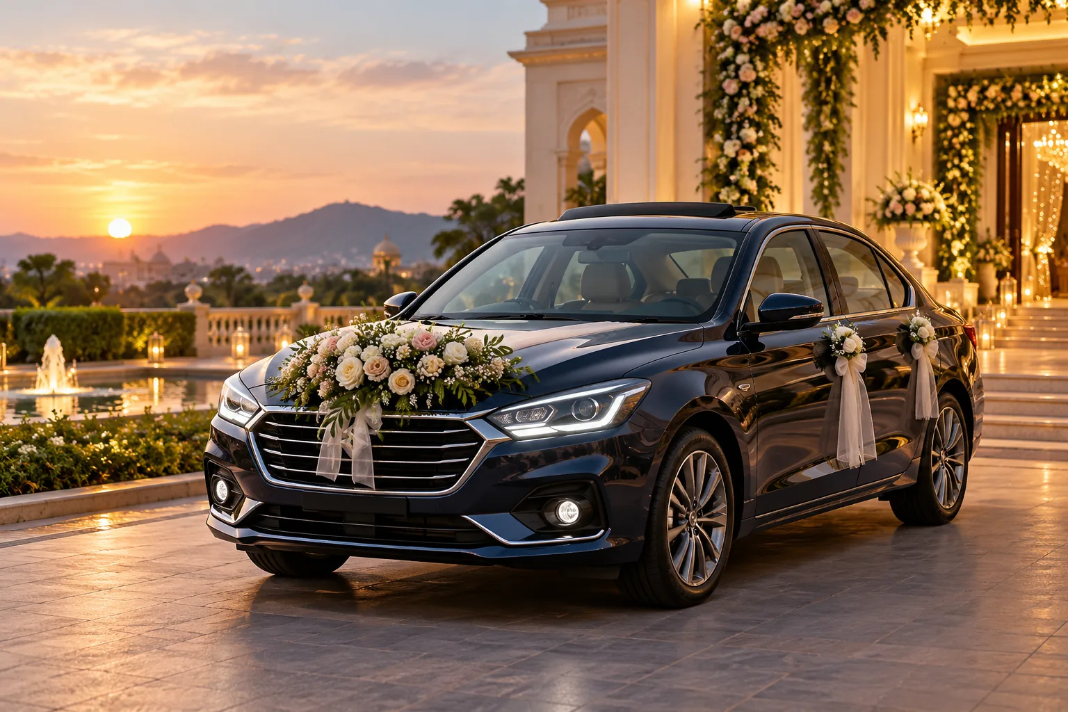 Wedding sunroof car booking